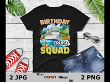 Birthday Cruise Squad Png Jpg, Cruise Squad Png, Summer Png Product Image 2