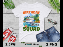 Birthday Cruise Squad Png Jpg, Cruise Squad Png, Summer Png Product Image 3