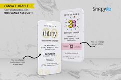 Birthday Dinner Electronic Invitation Canva Template Product Image 10
