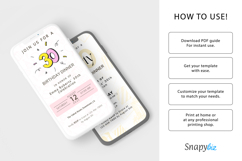 Birthday Dinner Electronic Invitation Canva Template Product Image 9