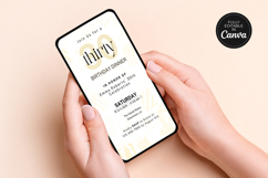 Birthday Dinner Electronic Invitation Canva Template Product Image 6