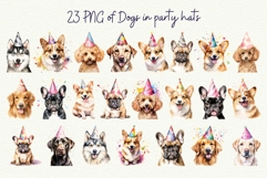 Birthday Dog Breeds Clipart Bundle Cute Dogs Watercolor Dog Product Image 2