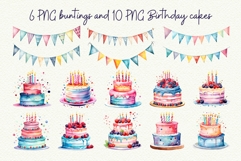 Birthday Dog Breeds Clipart Bundle Cute Dogs Watercolor Dog Product Image 5