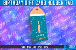 Birthday Gift Card Holder Tag | Gift Card SVG | SVG File Product Image 1