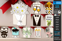 Birthday Gift Cards Laser Cut Bundle|Birthday Greeting Cards Product Image 1