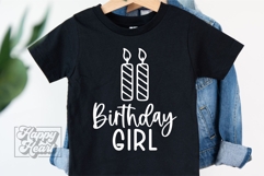 Two Candle SVG - 2nd Birthday Girl PNG - Two Birthday Girl Product Image 2
