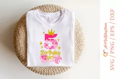 My 5th Birthday, Birthday Mermaid Svg Product Image 2