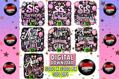 I&#039;m the Birthday Girl Clipart PNG, Happy Birthday Png bundle Product Image 3
