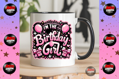 I&#039;m the Birthday Girl Clipart PNG, Happy Birthday Png bundle Product Image 4