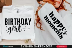 Birthday Girl Sleeve SVG, Motivational SVG Design Product Image 1