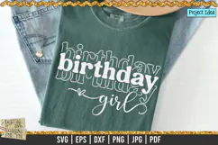 Birthday Girl is a professional design that is perfect for all major cutting machines e.g Cricut, Silhouette, SCAL etc.  The designs are available in printable format as well to be used for sublimation, DTG printing, screen printing etc.
