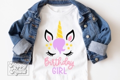 Birthday Girl Unicorn SVG - Birthday Unicorn Shirt PNG Product Image 2