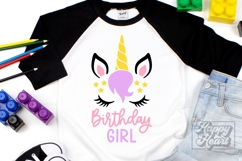 Birthday Girl Unicorn SVG - Birthday Unicorn Shirt PNG Product Image 3