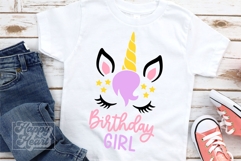 Birthday Girl Unicorn SVG - Birthday Unicorn Shirt PNG Product Image 4