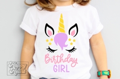 Birthday Girl Unicorn SVG - Birthday Unicorn Shirt PNG Product Image 5