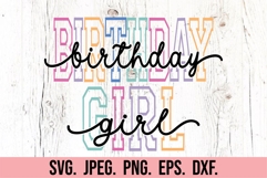 Birthday Girl SVG - Birthday Varsity - Its My Birthday PNG Product Image 5