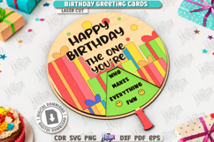 Birthday Greeting Cards Laser Cut Bundle|Happy Birthday SVG Product Image 2