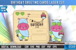 Birthday Card Laser Cut | Greeting Card | Pop Up Wood Card Product Image 1