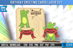 Birthday Card Laser Cut | Greeting Card | Pop Up Wood Card Product Image 1