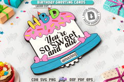 Birthday Greeting Cards Laser Cut Bundle|Happy Birthday SVG Product Image 9