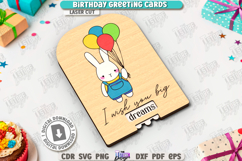 Birthday Greeting Cards Laser Cut Bundle|Happy Birthday SVG Product Image 10