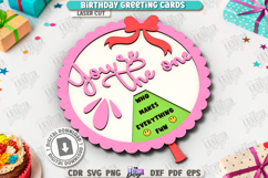 Birthday Greeting Cards Laser Cut Bundle|Happy Birthday SVG Product Image 11