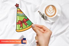 Birthday Hat Sticker, Colorful Birthday Hats, Party Decor Product Image 1