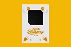 Birthday invitation card template design Product Image 2