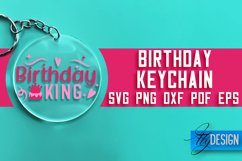 Birthday Keychain SVG Design | Birthday Quotes SVG Design Product Image 1