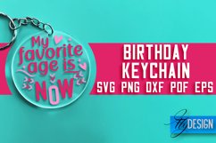 Birthday Keychain SVG Design | Birthday Quotes SVG Design Product Image 1