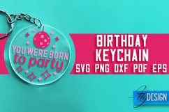 Birthday Keychain SVG Design | Birthday Quotes SVG Design Product Image 1