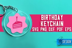 Birthday Keychain SVG Design | Birthday Quotes SVG Design Product Image 1