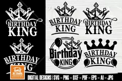 Birthday King SVG | Birthday Boy SVG | Birthday King Shirt Product Image 1