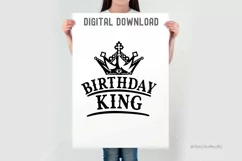 Birthday King SVG | Birthday Boy SVG | Birthday King Shirt Product Image 2