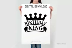 Birthday King SVG | Birthday Boy SVG | Birthday King Shirt Product Image 4