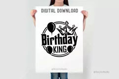 Birthday King SVG | Birthday Boy SVG | Birthday King Shirt Product Image 5