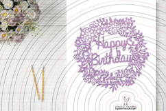 Happy Birthday Wreath SVG DXF Product Image 2