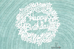 Happy Birthday Wreath SVG DXF Product Image 4