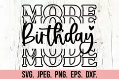 Birthday Mode SVG - Birthday Queen SVG - Its My Birthday Era Product Image 5