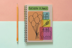 Birthday Party | Hand drawn Cakes, Candles, Balloons, Banner Product Image 10
