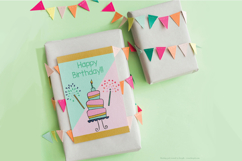Color Birthday Party | Hand drawn Cakes, Candles, Balloons Product Image 11