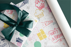 Color Birthday Party | Hand drawn Cakes, Candles, Balloons Product Image 12