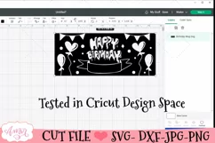 Happy Birthday mug wrap SVG for infusible ink- 12oz Cricut Product Image 3