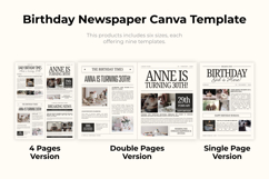 Birthday Newspaper Canva Editable Template Product Image 10