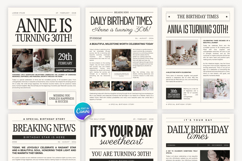 Birthday Newspaper Canva Editable Template Product Image 3