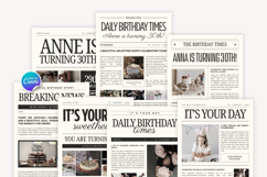 Birthday Newspaper Canva Editable Template Product Image 4