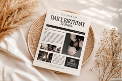 Birthday Newspaper Canva Editable Template Product Image 5