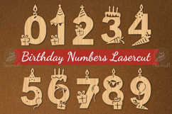 Birthday Numbers Laser cut SVG Product Image 1