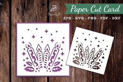 Birthday Papercut Card SVG Product Image 1