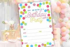 Birthday Party Invitation Template I Fill In Birthday Invite